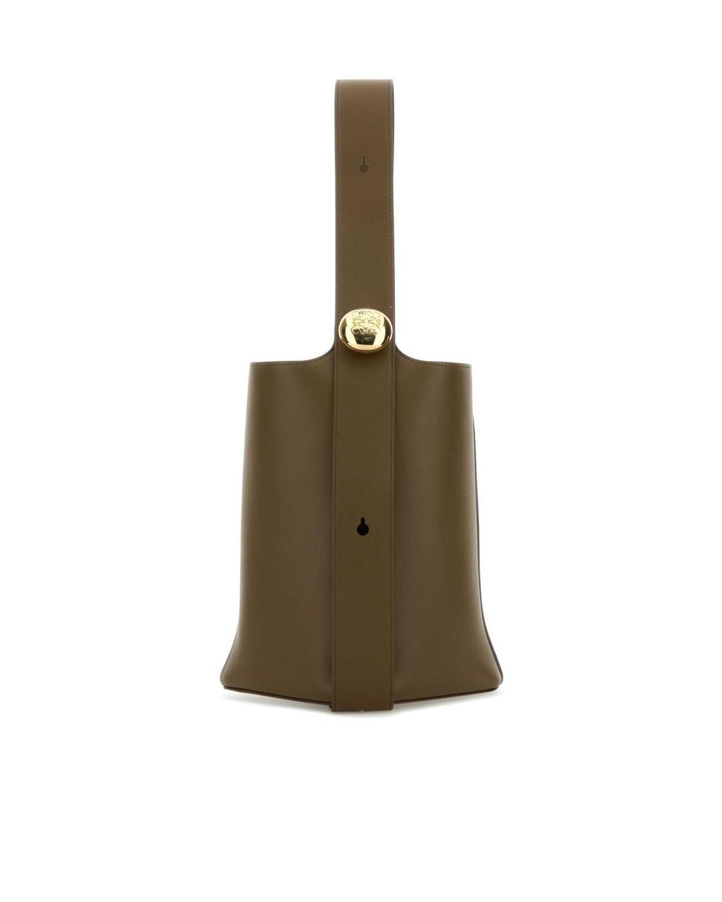 Loewe Green Medium Pebble Bucket