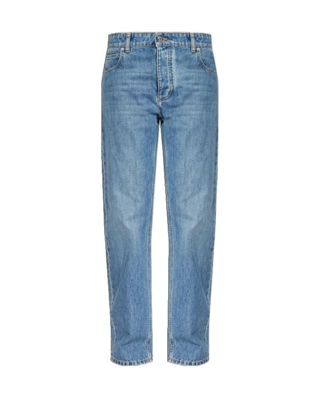 Bottega Veneta Blue Belt Loop Jeans