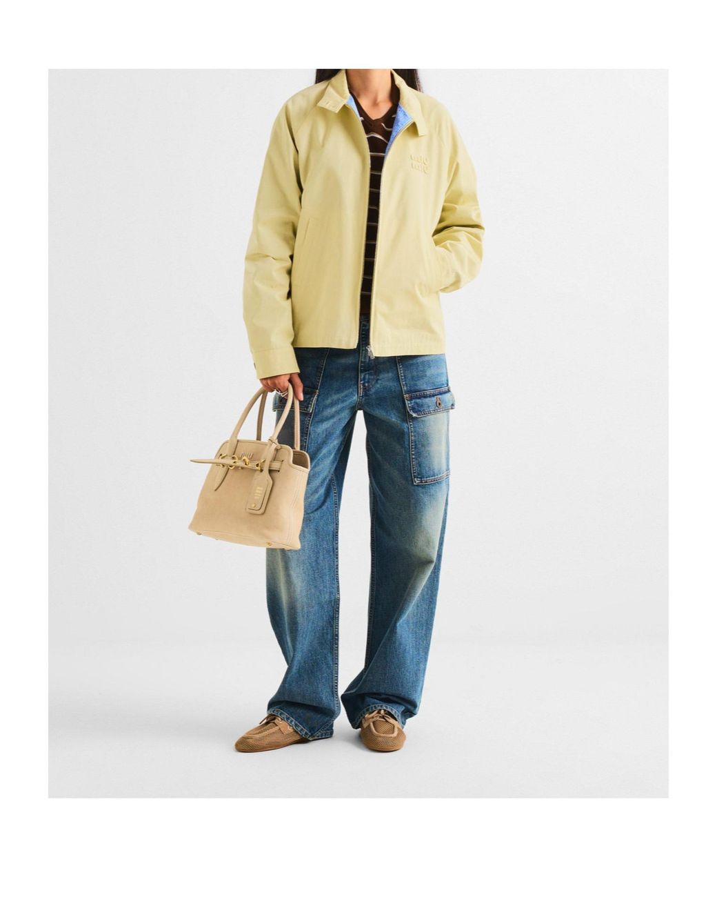 Miu Miu Yellow Casual Versatile Jacket