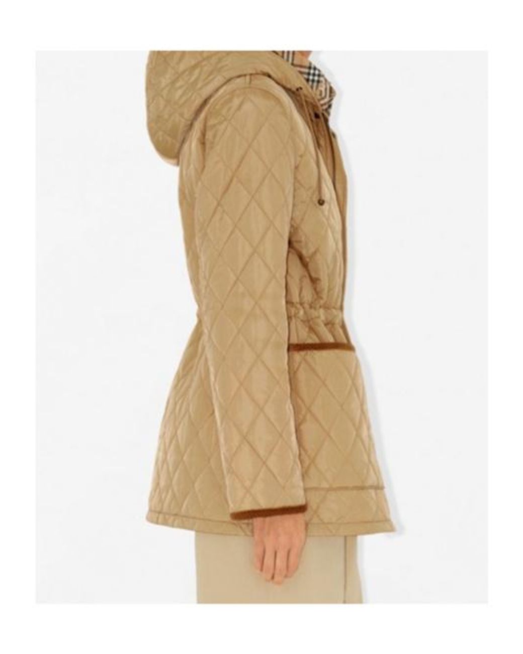 Burberry Natural Bromley Quilted Nylon Jacket