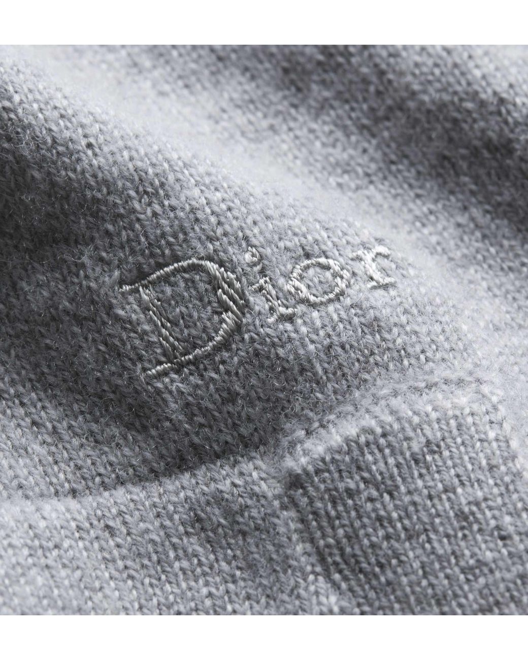 Dior Gray Hooded Sweater With Embroidery, Comfortable Fit for men