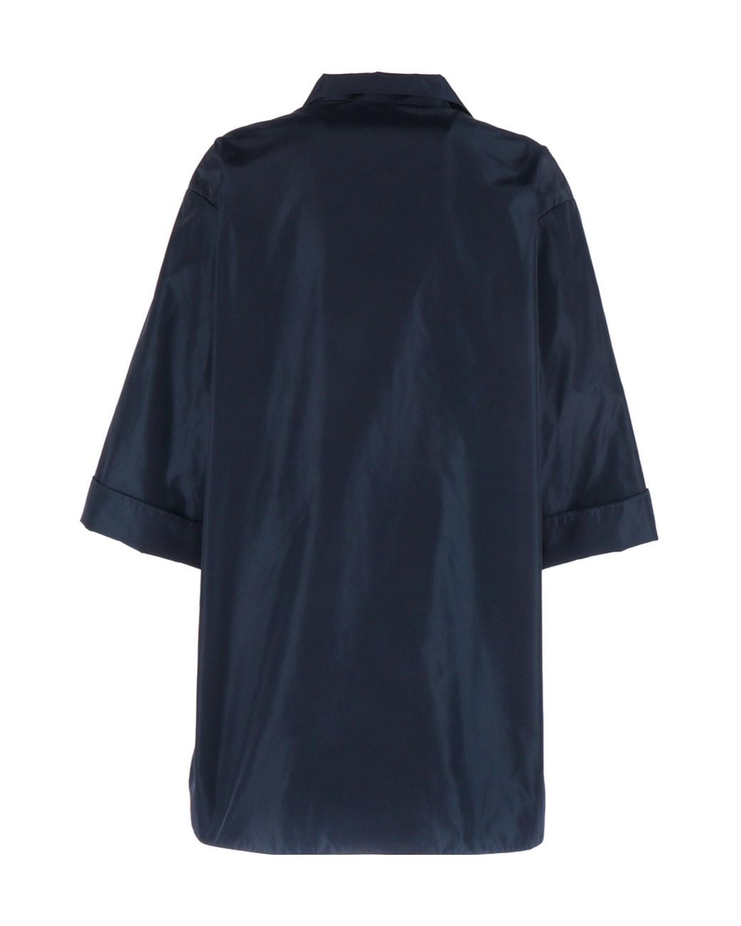 Aspesi Blue Button-Down Donna Coat