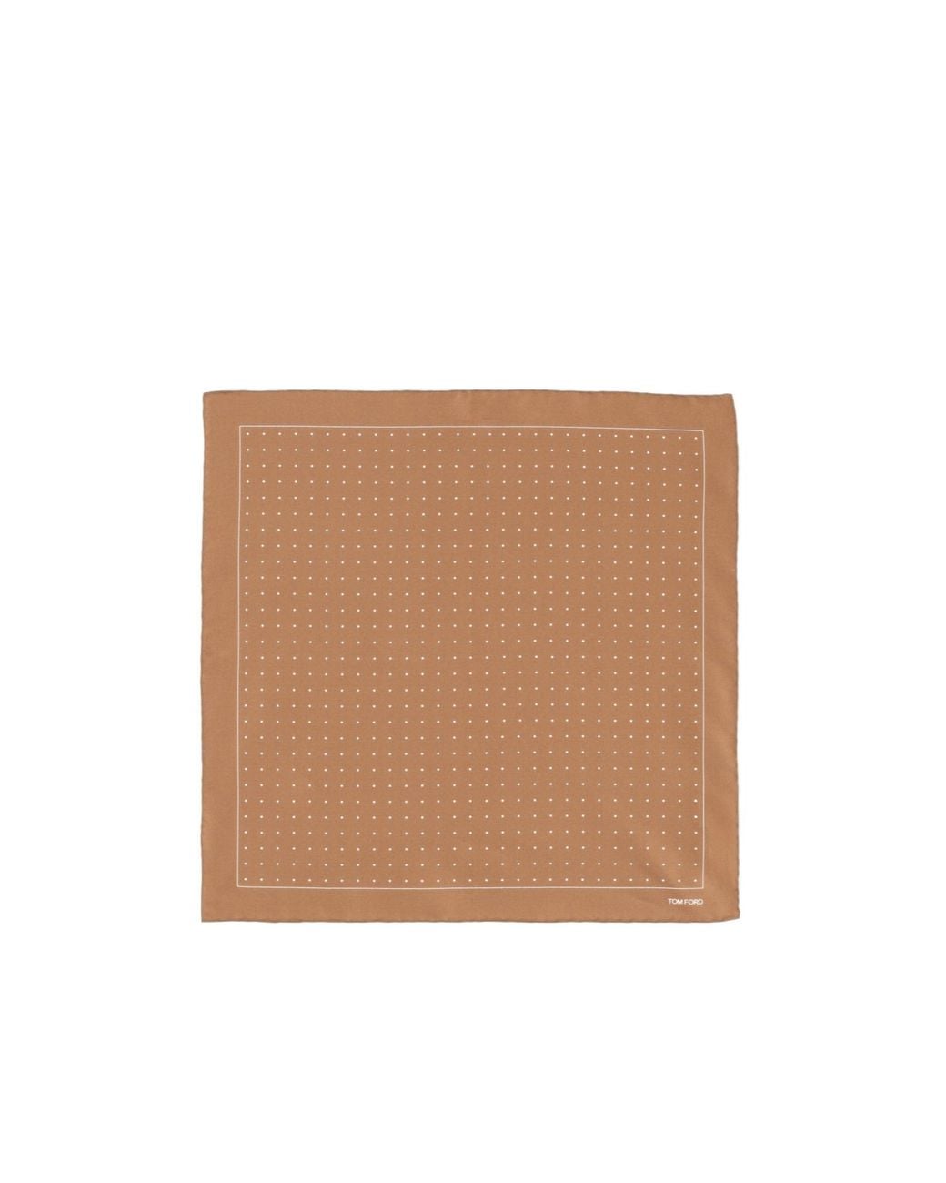 Tom Ford Natural Polka Dot Pocket Square Scarf for men
