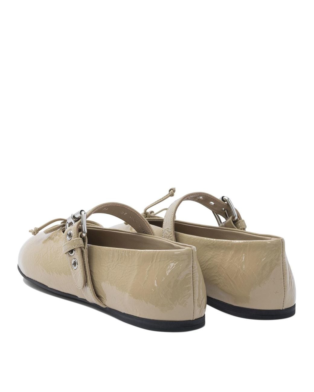 Miu Miu Multicolor Round Toe Ballet Shoes