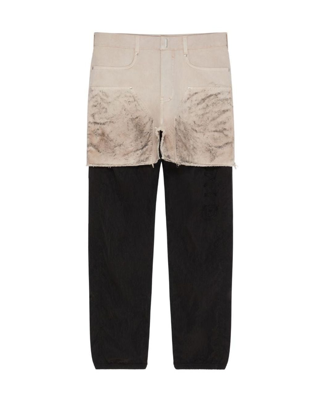 Givenchy White Jogger Pants With Cotton Carpenter Skirt for men