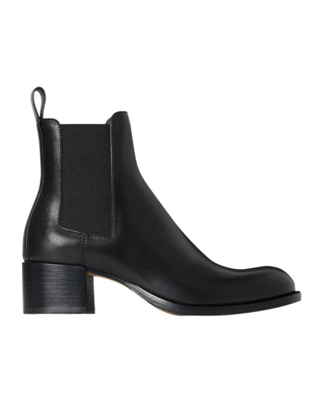 The Row Black 55Mm Nobilis Chelsea Boots