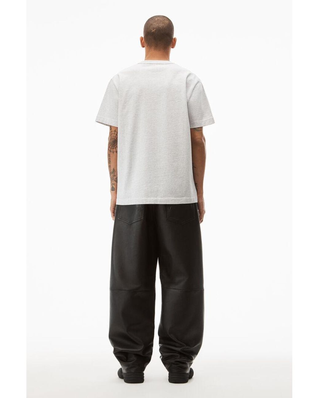 Alexander Wang White Graphic-Print Cotton T-Shirt