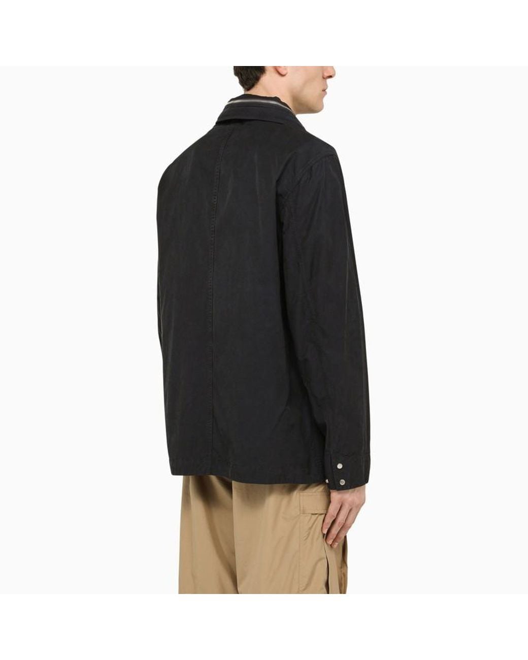 Stone Island Blue Compass-Patch Jacket for men