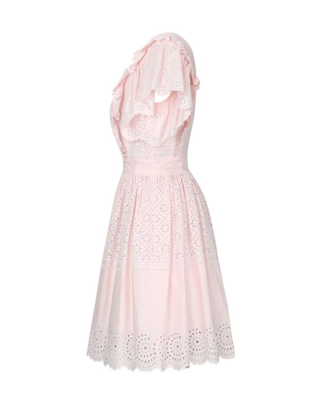 Philosophy Di Lorenzo Serafini Pink Hollowed-Out Dress
