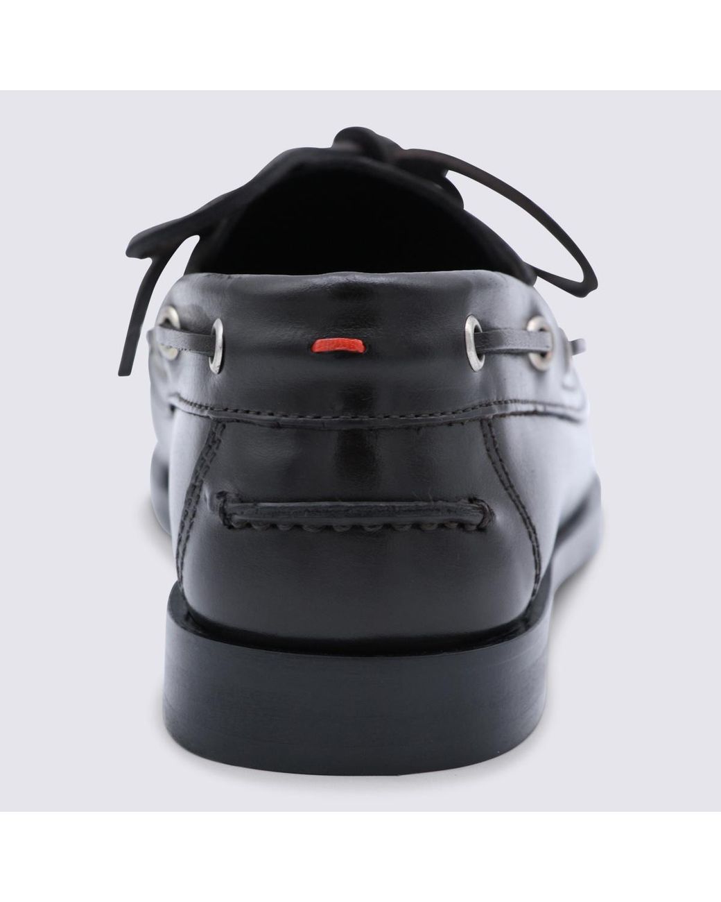Aeyde Black Harris Round Toe Lace-Up Shoes