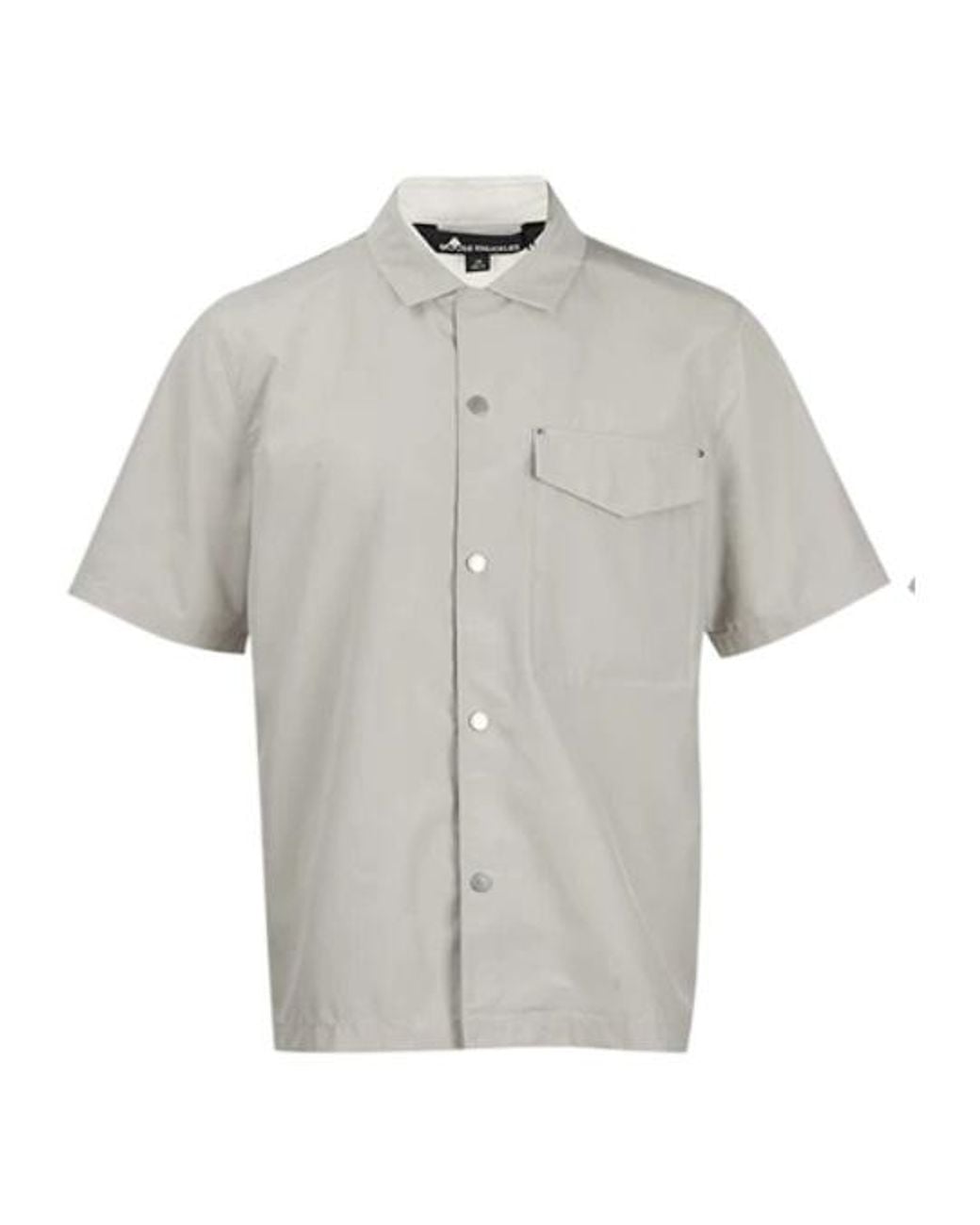 Moose Knuckles Gray Charlesbourg Short-Sleeve Shirt for men