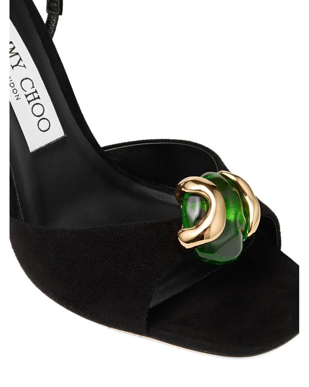 Jimmy Choo Black Emani 100 Slingback Heeled Sandals