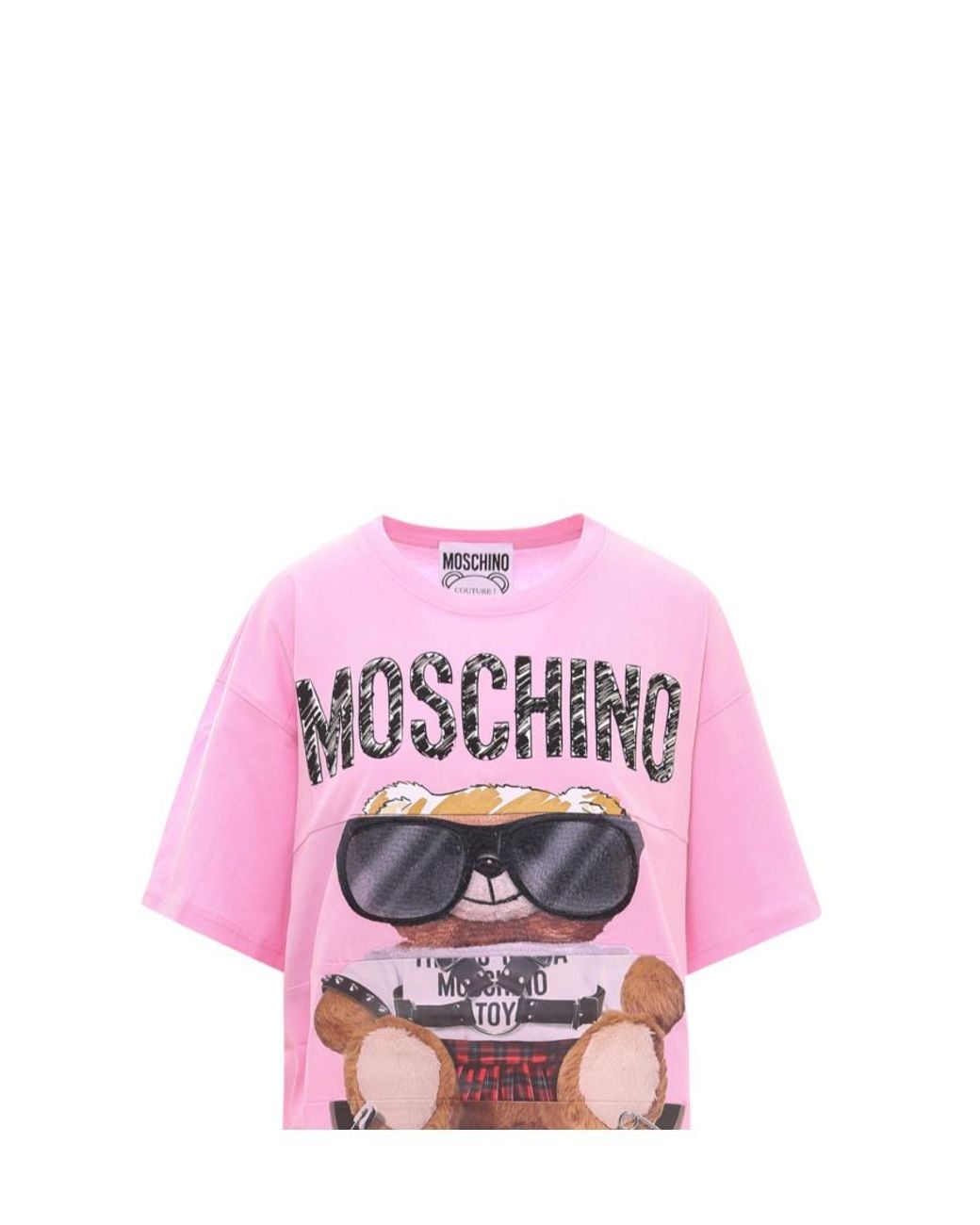 Moschino Pink Teddy-Motif T-Shirt