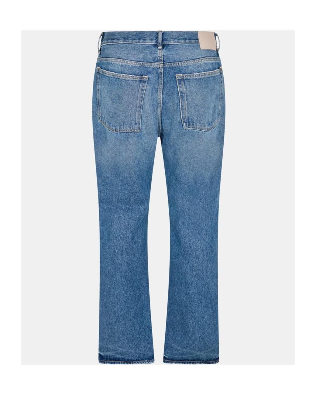 Acne Blue Distressed Detail Jeans for men