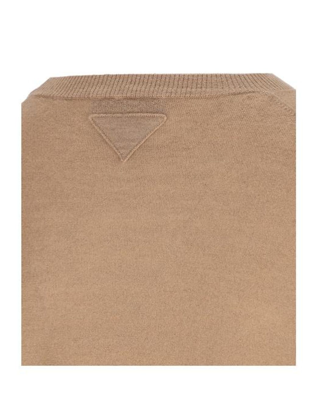 Prada Brown Short Sleeved Crewneck Jumper