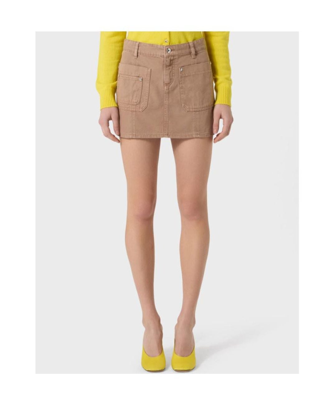 Blumarine Natural Waist Loop Skirt