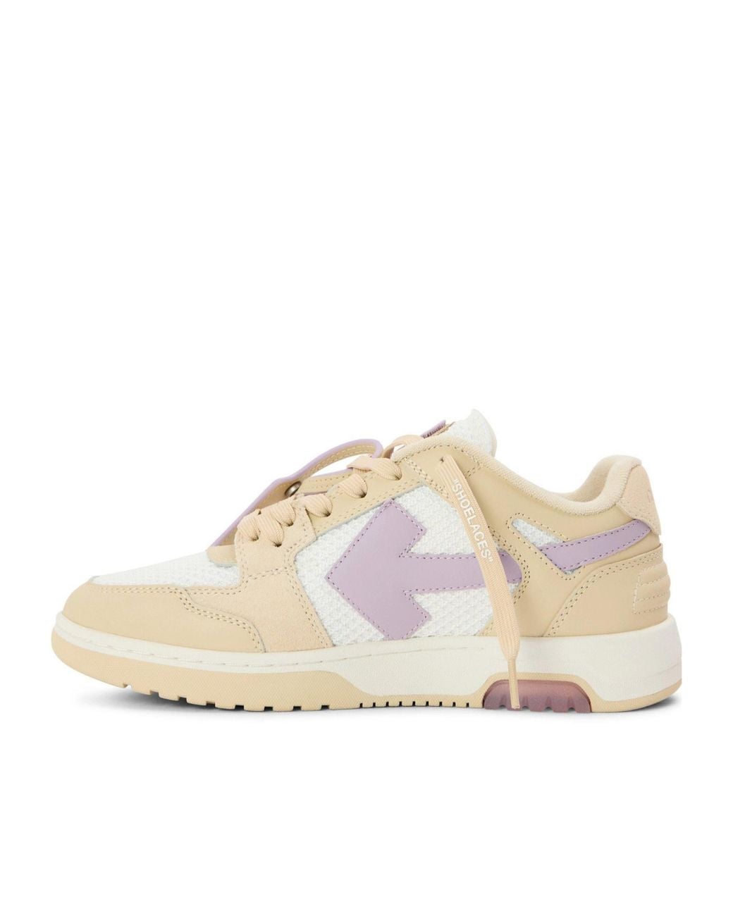 Off-White c/o Virgil Abloh Pink Meshleather Mixed Lowtop Sneaker