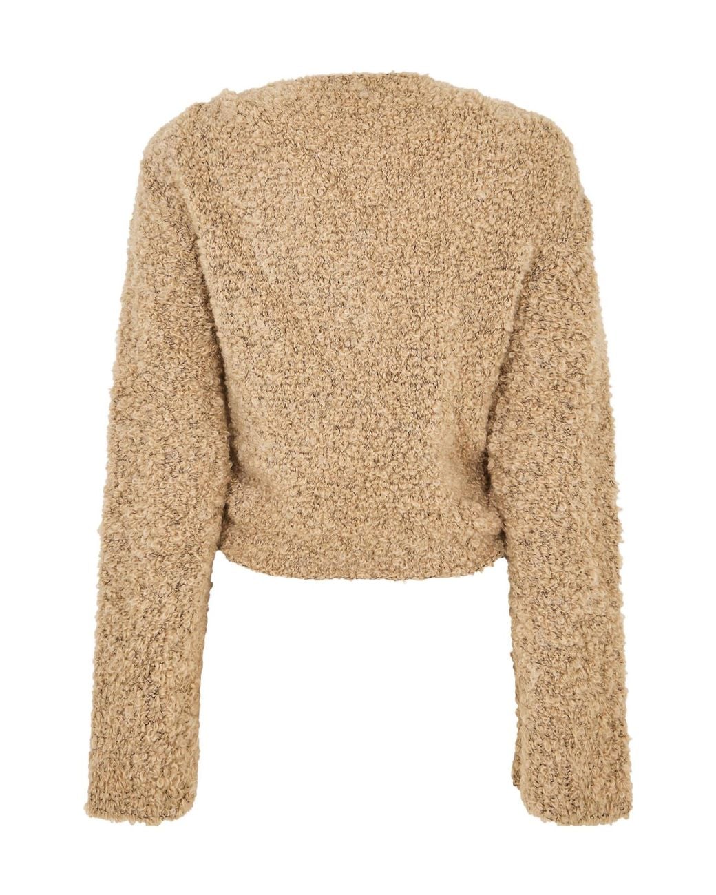 Magda Butrym Natural Cropped Longsleeve Top