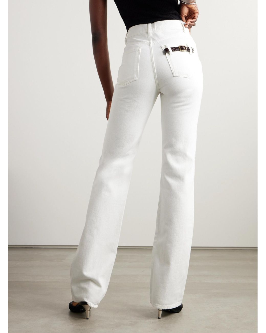 Coperni White Minimalist Jeans