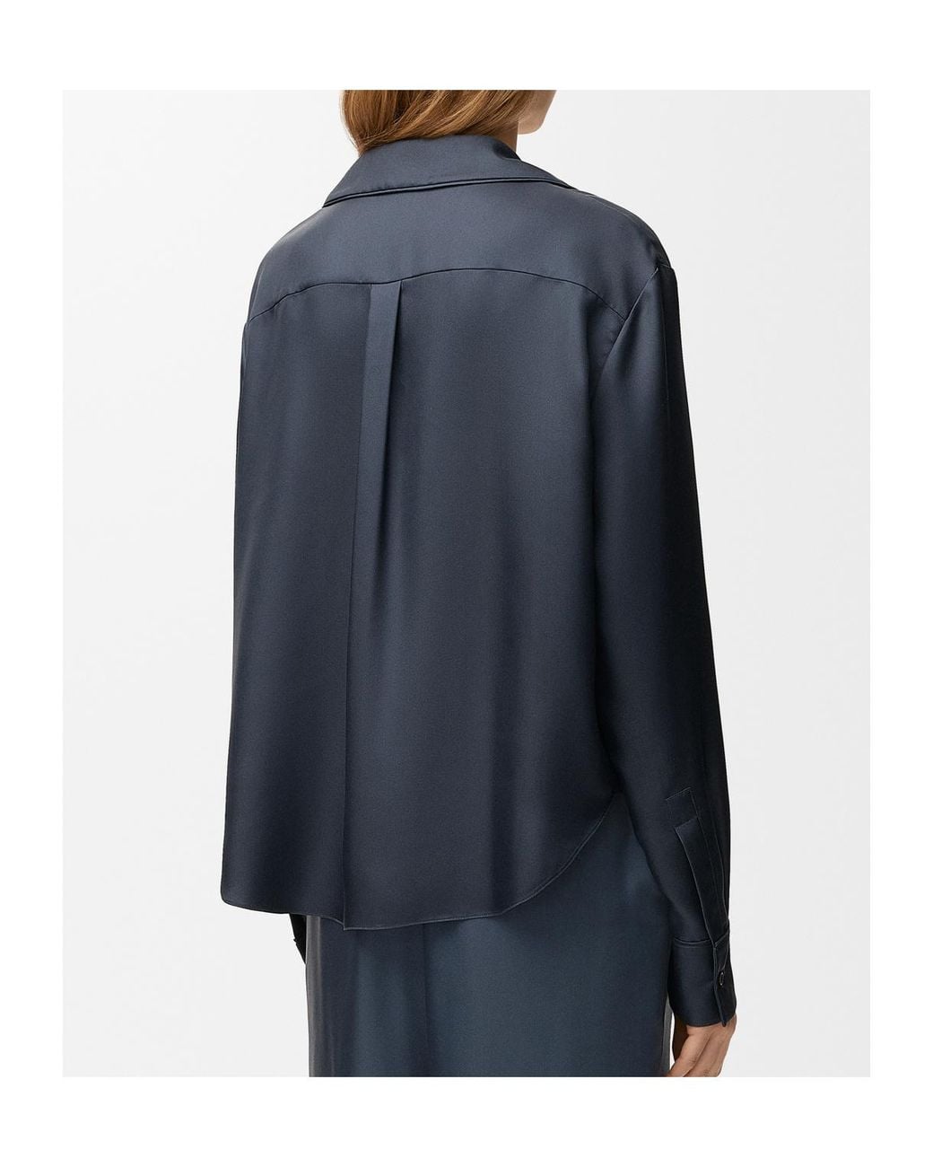 Loewe Blue Silk Twill Shirt