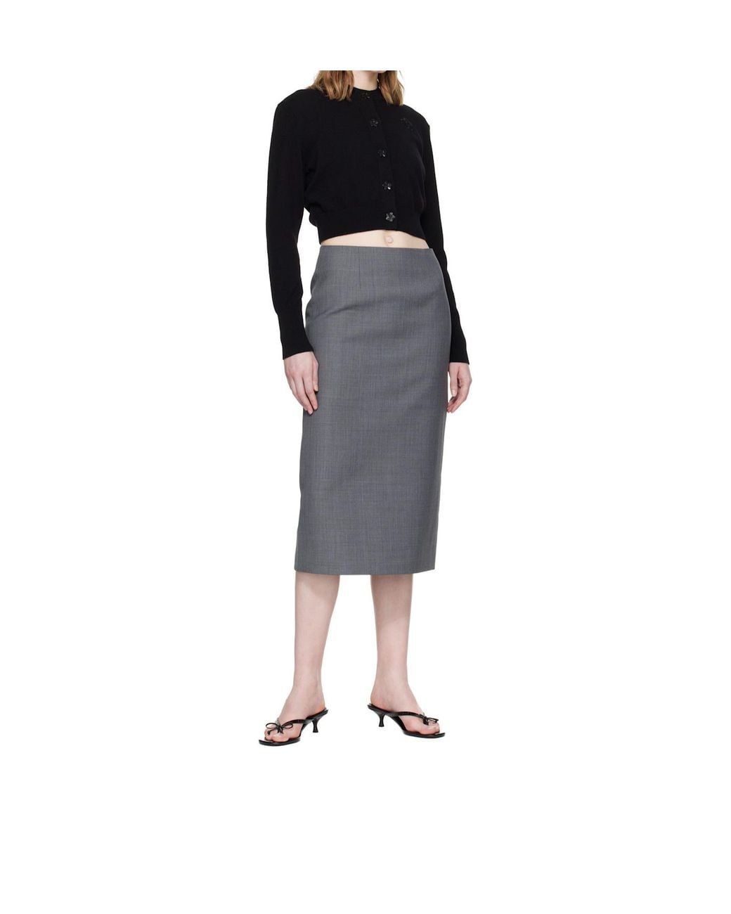 CECILIE BAHNSEN Black Cbdua Long-Sleeves Cardigan