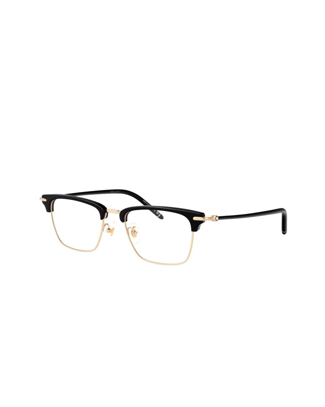 Montblanc Metallic Eyewear Square Frame Glasses for men