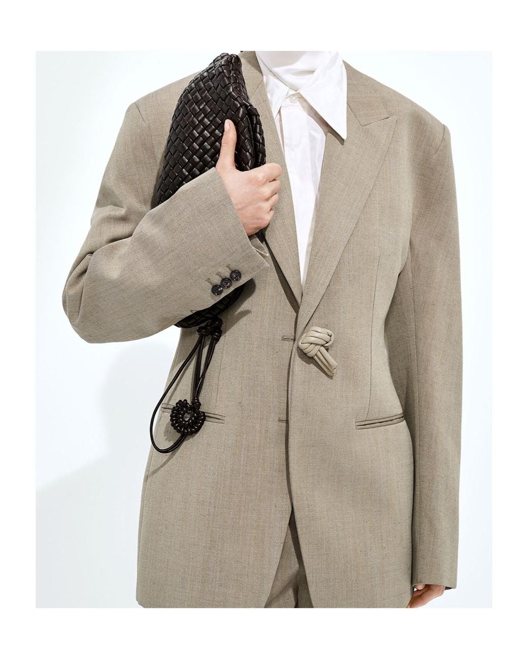 Bottega Veneta Black Small Onda Clutch