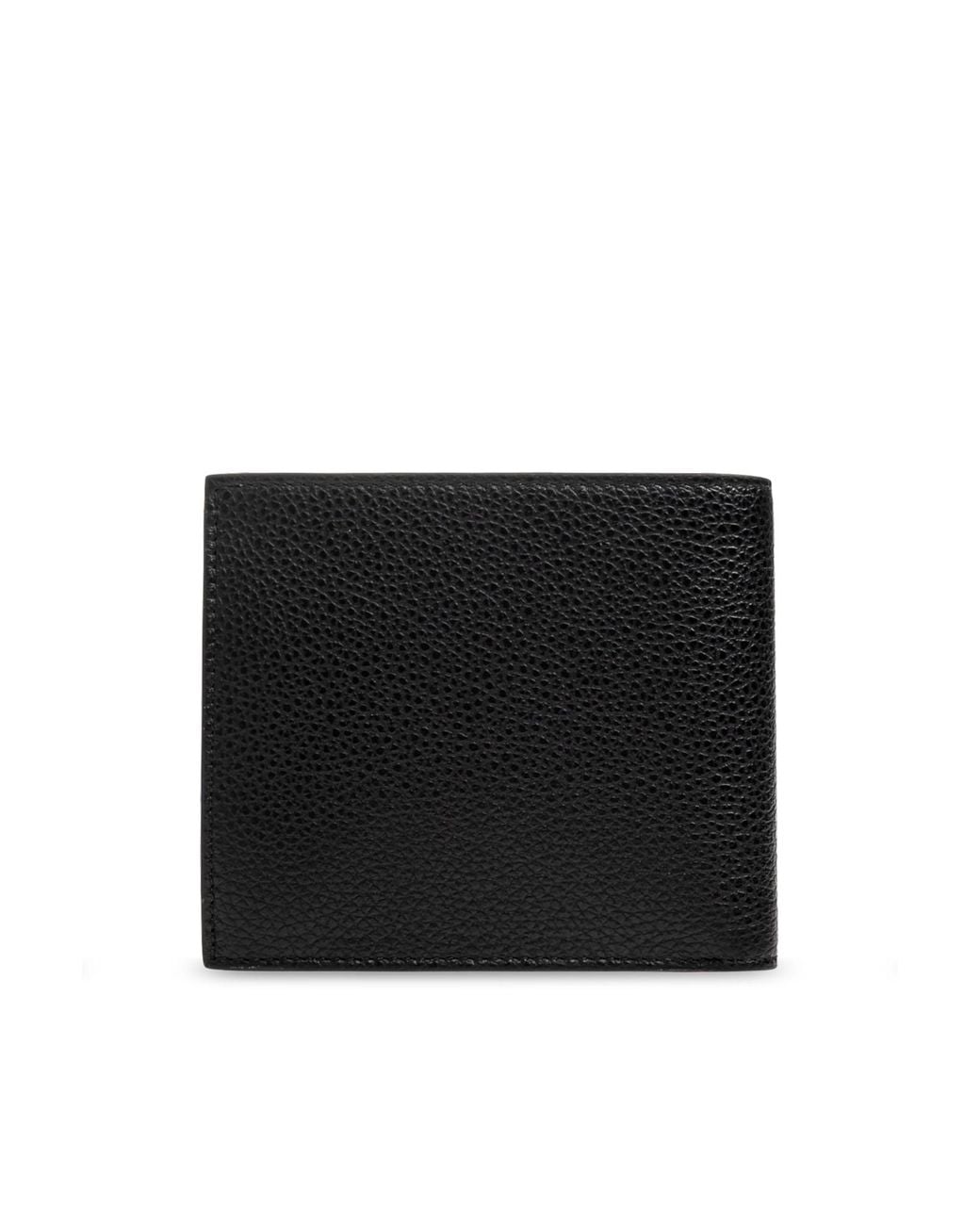 DSquared² Black Logo Plaque Wallet for men