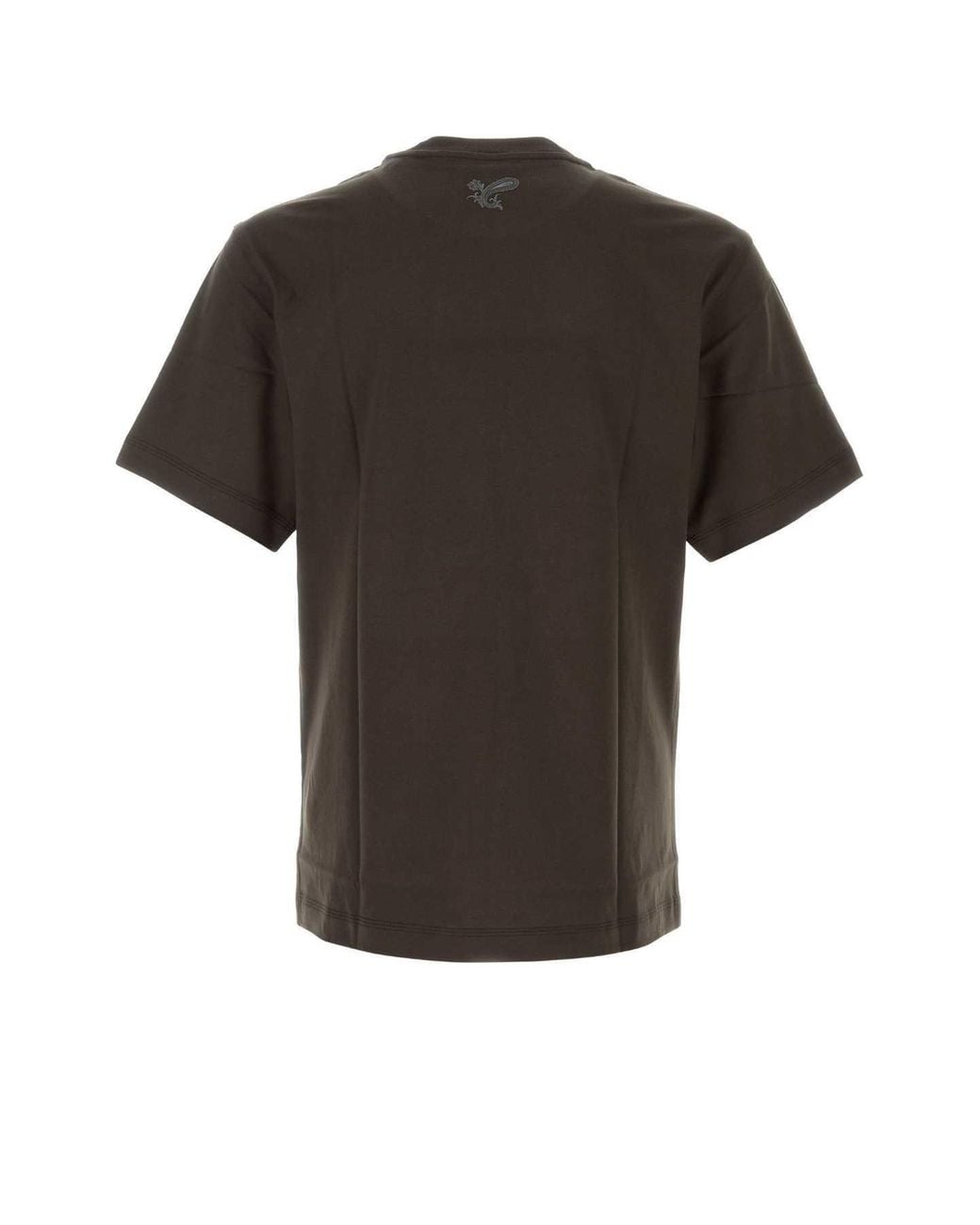 Burberry Black Logo Detailed Crewneck T-Shirt for men