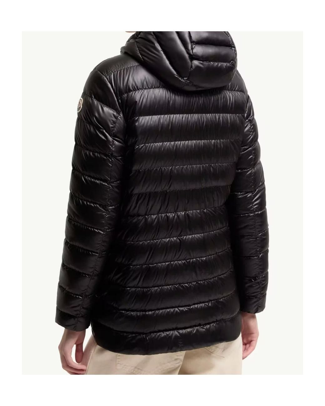 Moncler Black Jasmin Zip-Up Quilted Jacket