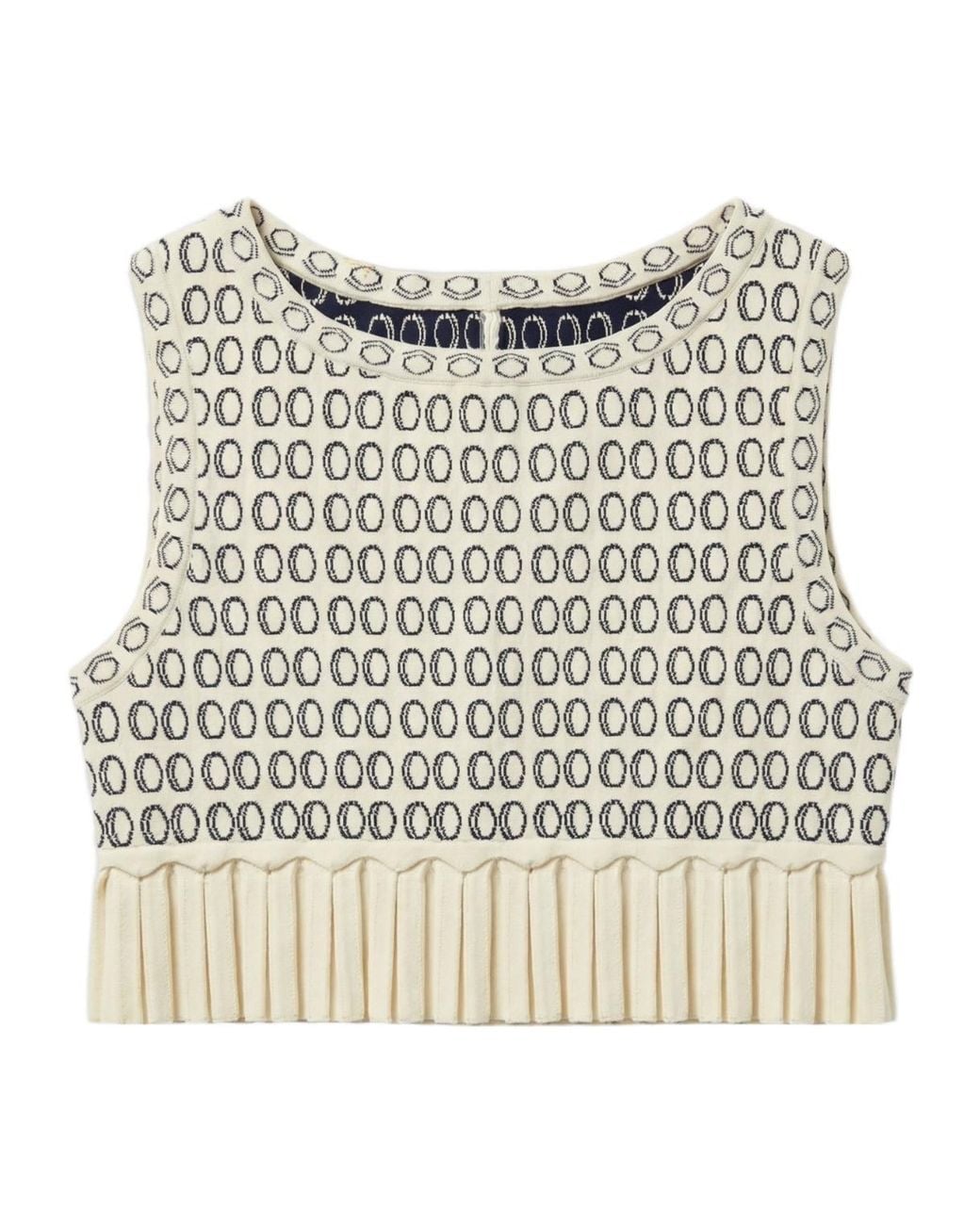 Alaïa Natural Crew Neck Vest