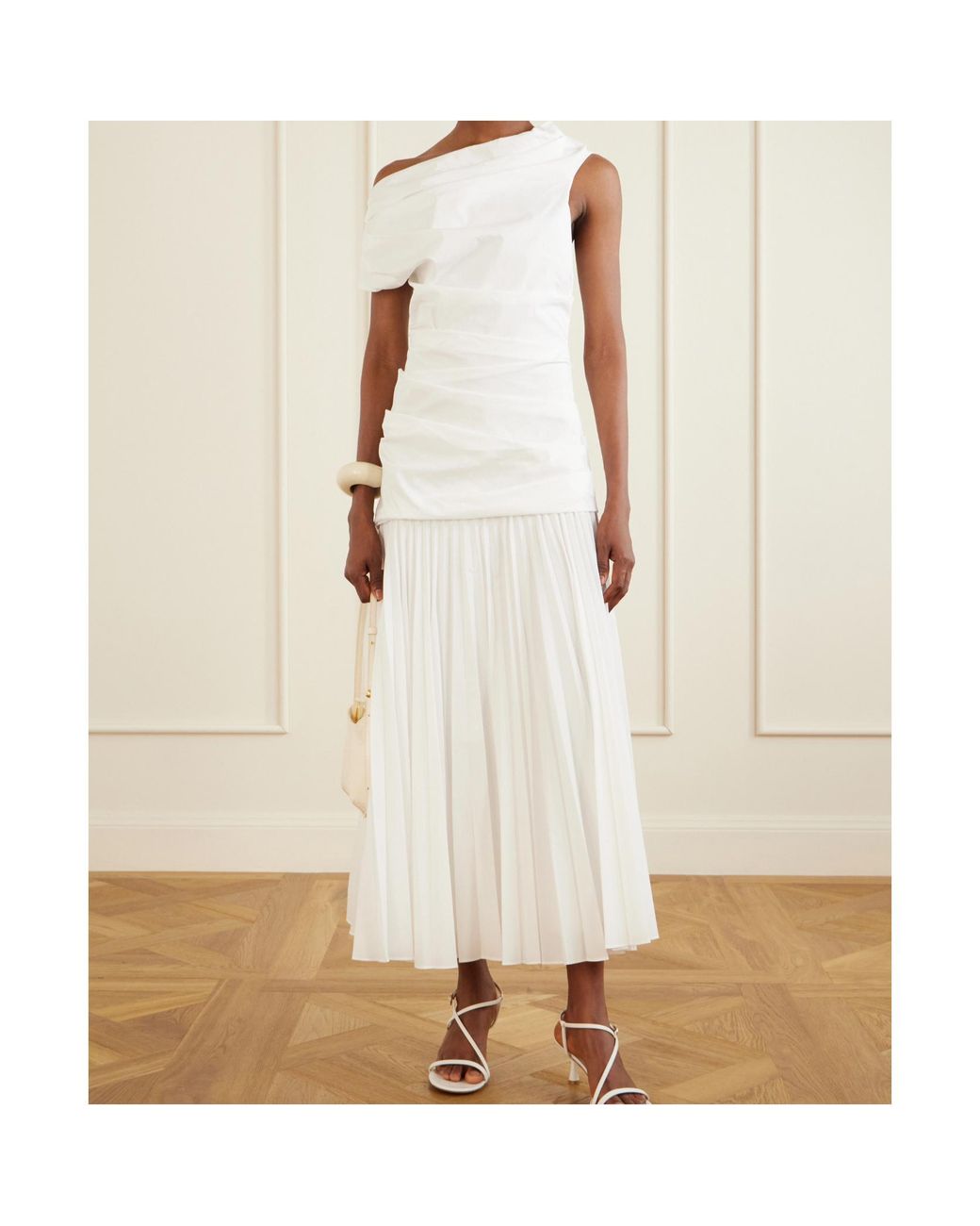 Jonathan Simkhai White Ammalie Midi Dress