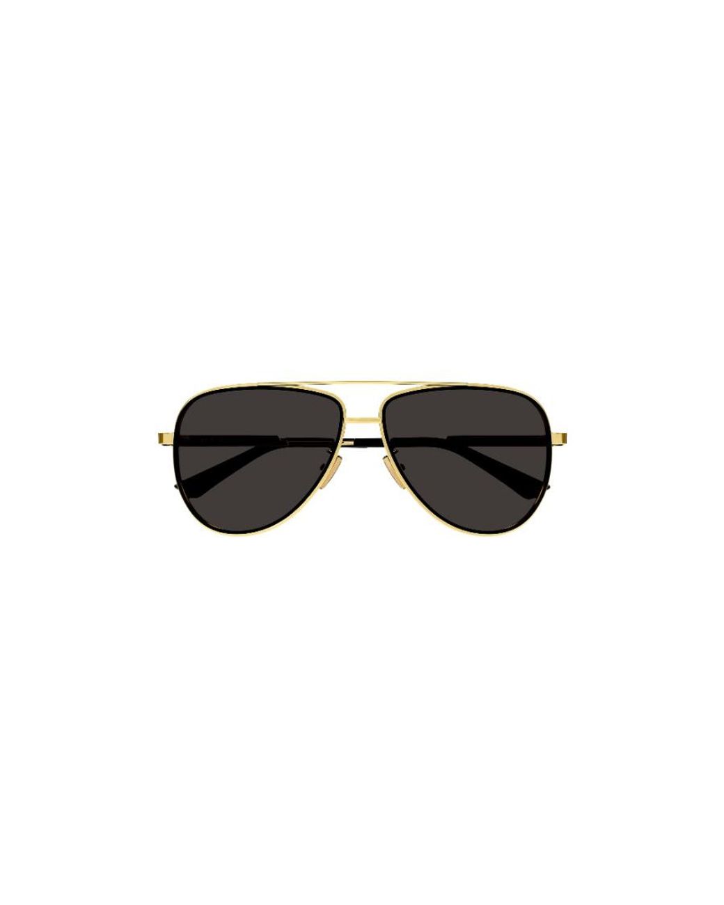 Bottega Veneta Black Logo Sunglasses for men