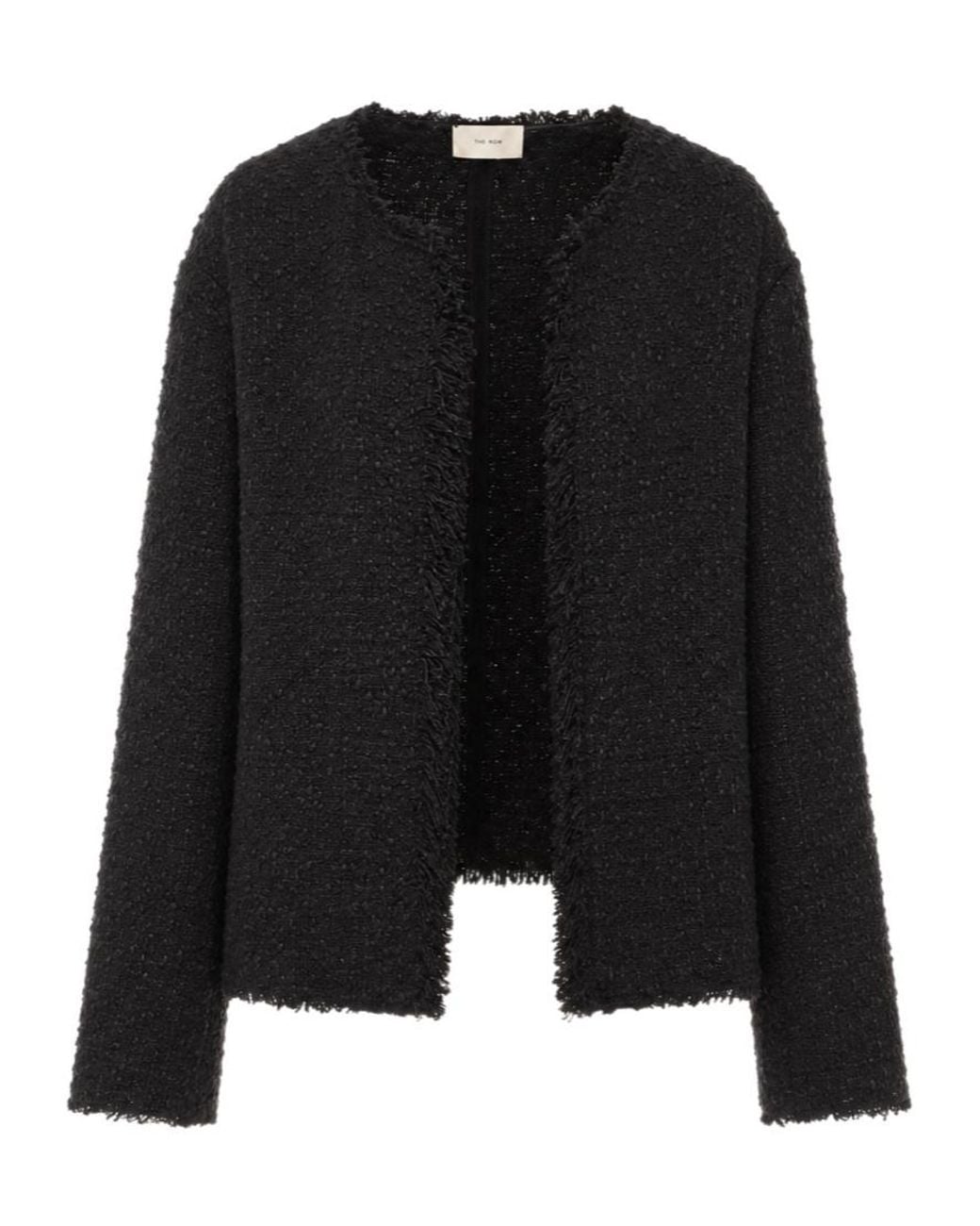 The Row Black Long-Sleeve Casual Jacket