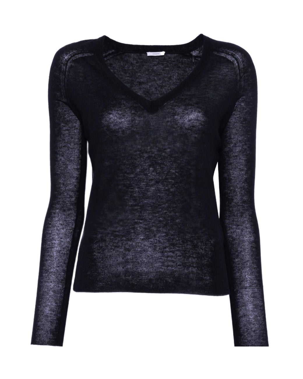 Joseph Blue Sheer Knit Top