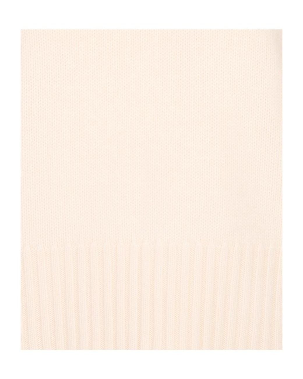 Fedeli White Long-Sleeved Crewneck Jumper