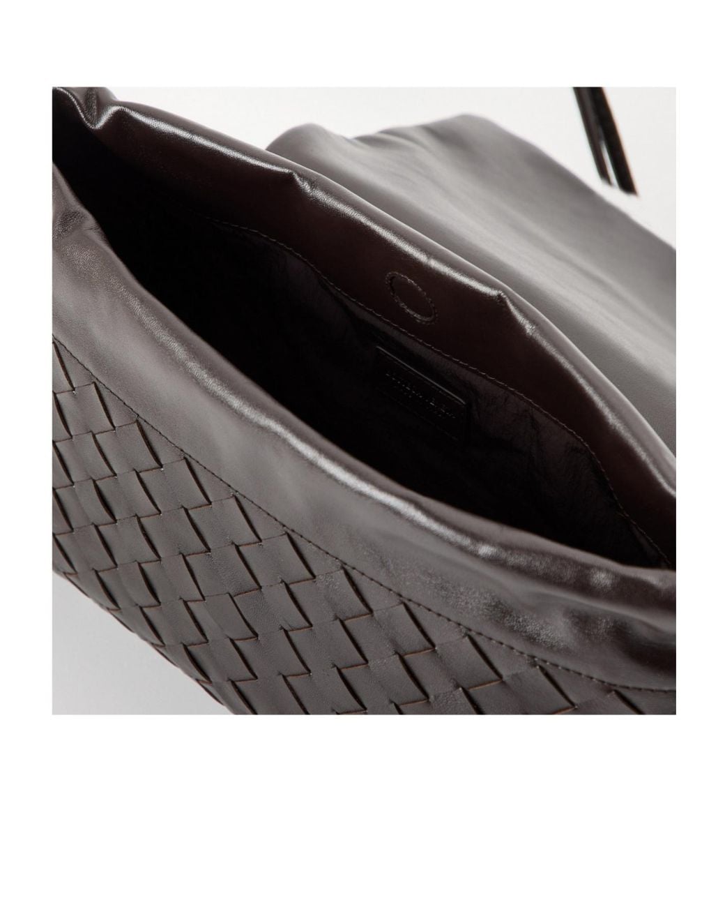 Bottega Veneta Black Woven Leather Shoulder Bag