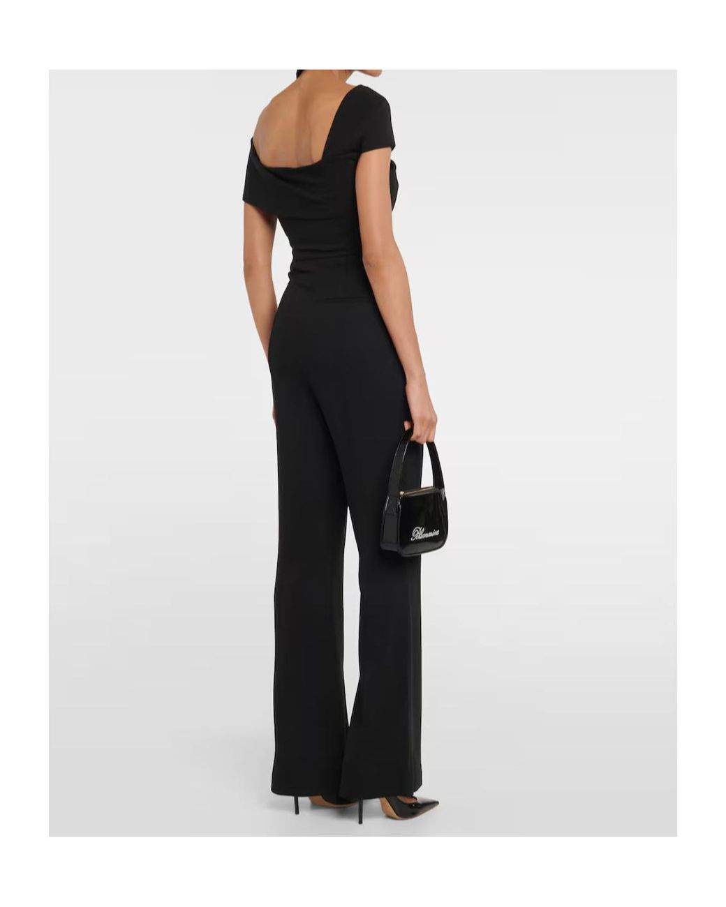 Roland Mouret Black Asymmetrical Jumpsuit