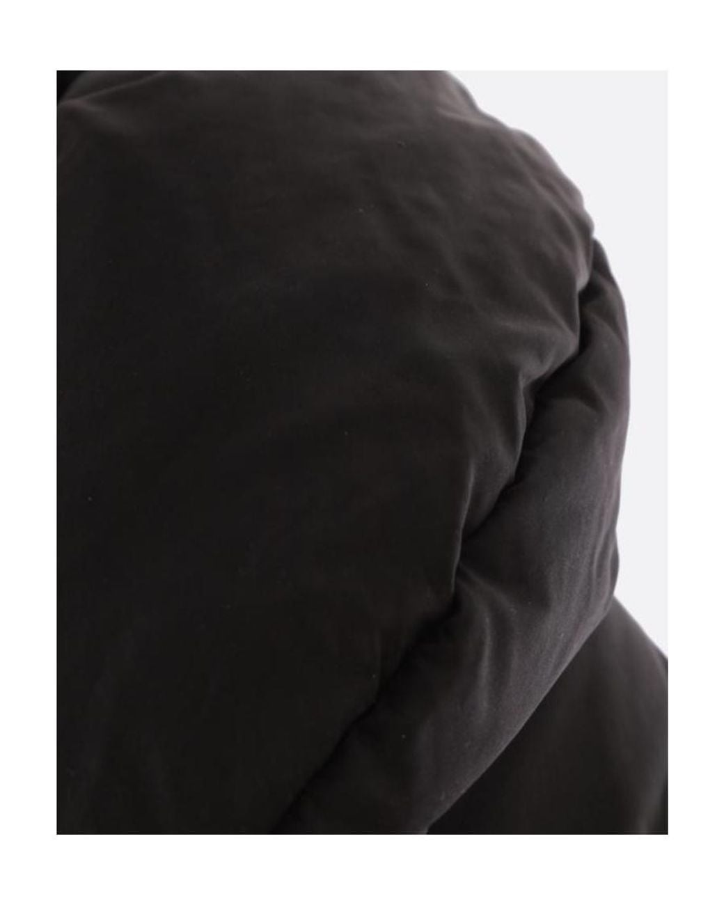 Saint Laurent Black Cropped Puffer Jacket