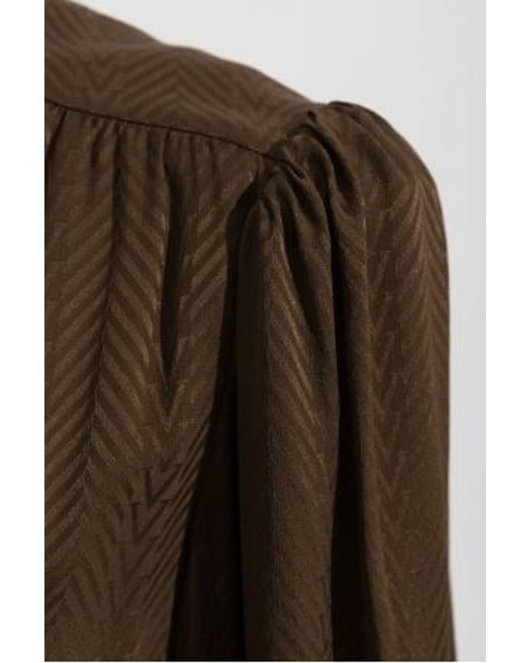 Valentino Brown Belted Midi Shirt Dress