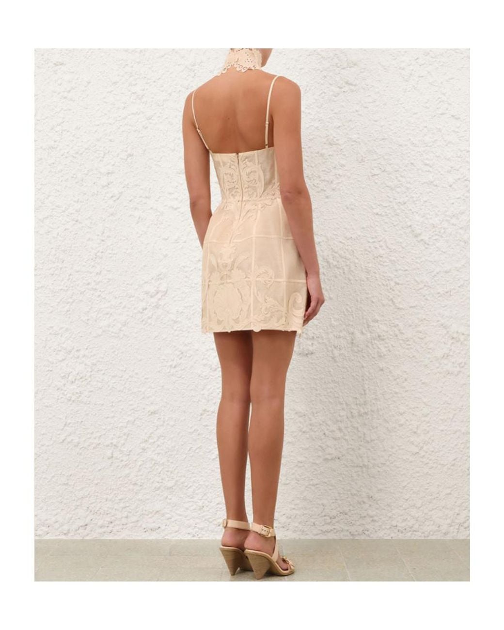 Zimmermann White Rebellion Filigree Mini Dress