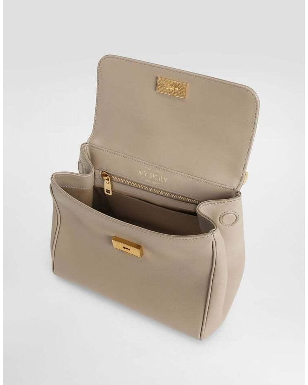 Dolce & Gabbana Natural Sicily Foldover Top Tote Bag
