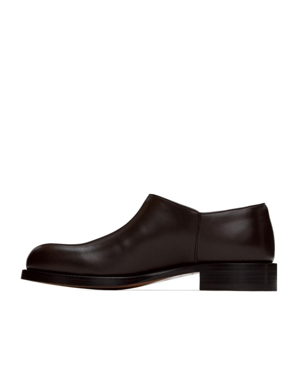 The Row Brown Round-Toe Loafers for men