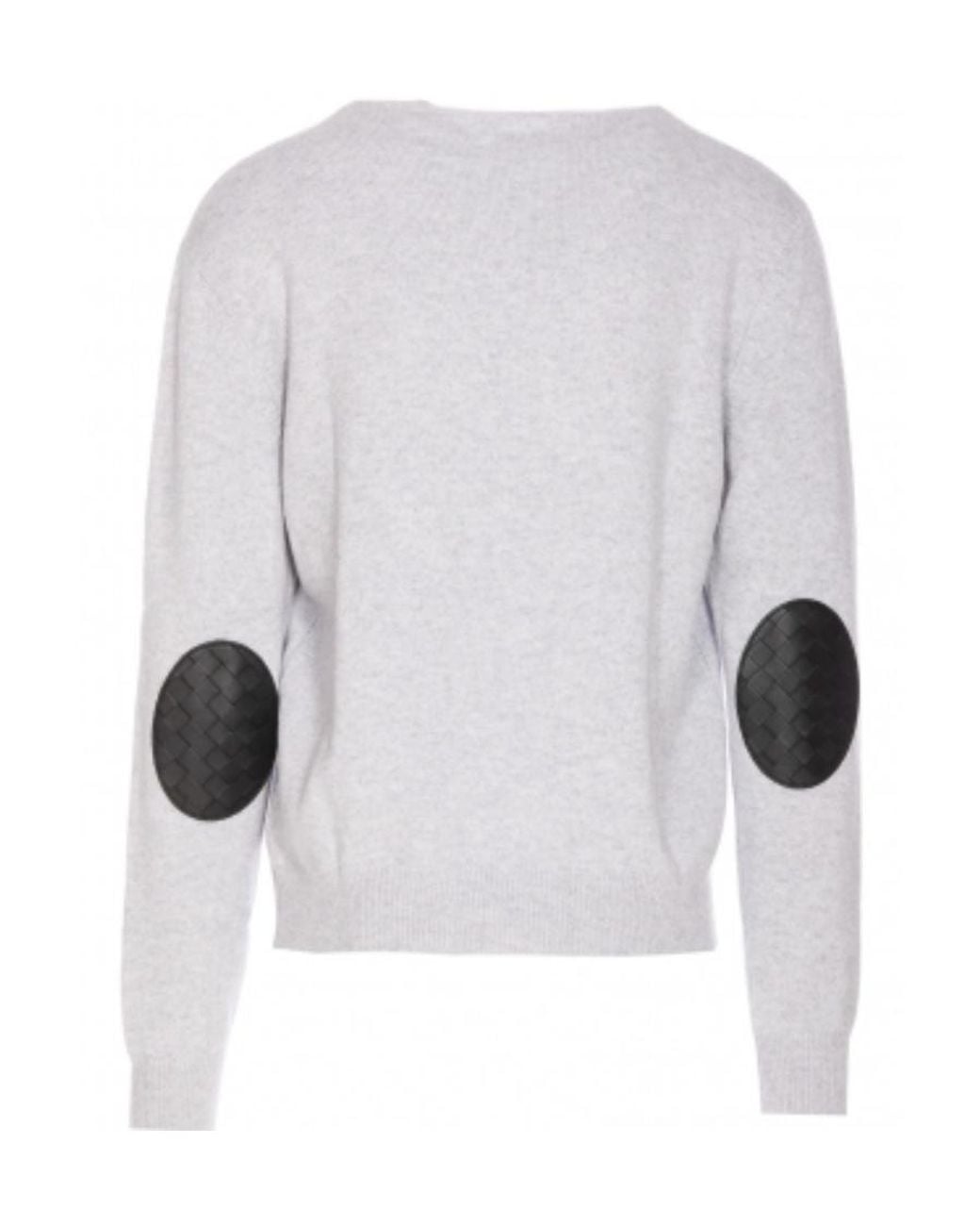 Bottega Veneta White Crewneck Knitted Jumper for men