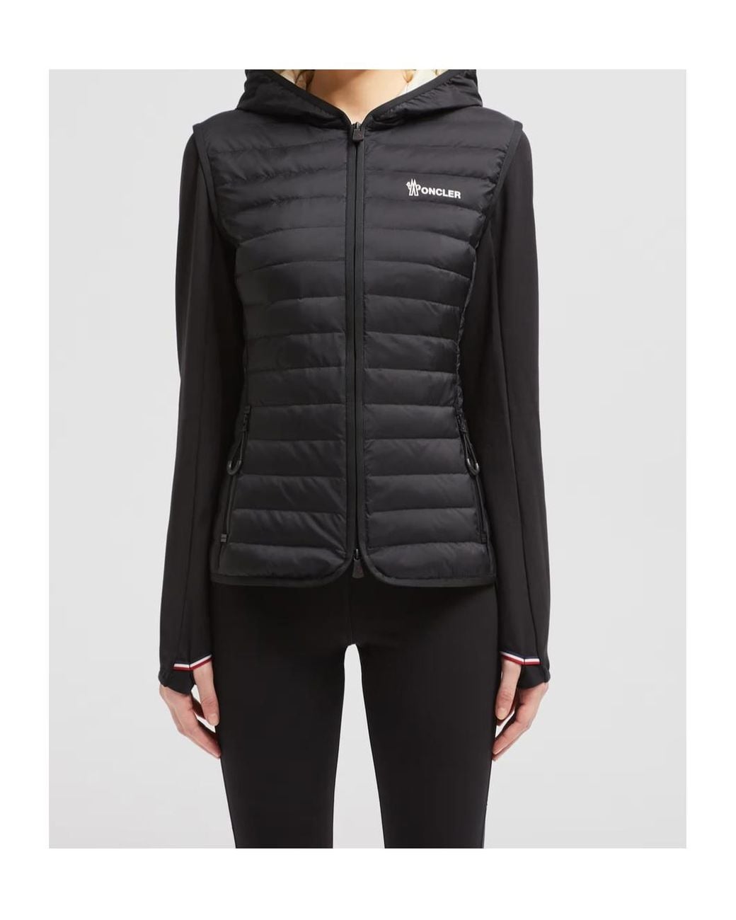 Moncler Black Grenoble Padded Zip-Up Hoodie