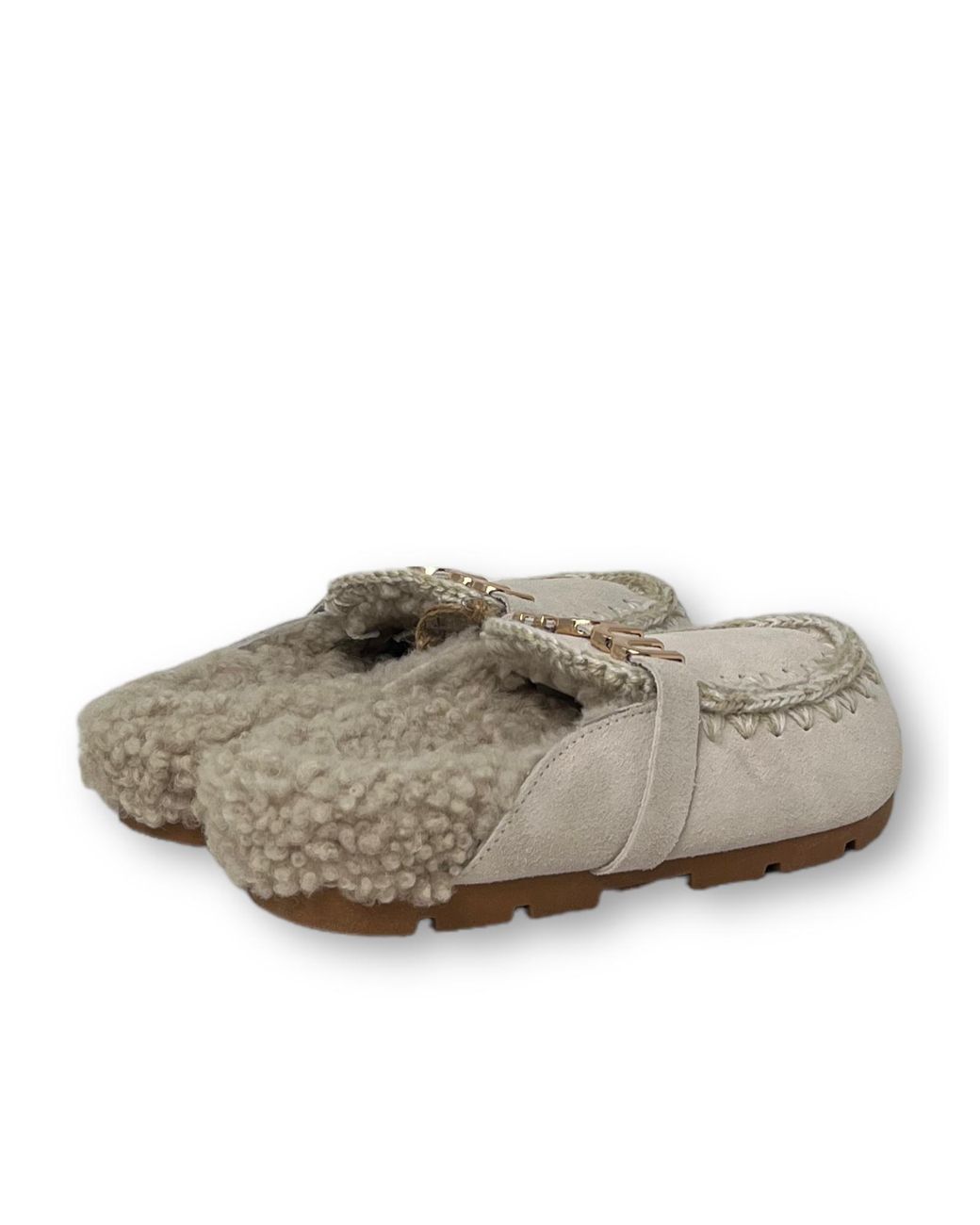 Mou Gray Winter Bio Slip-On Slides