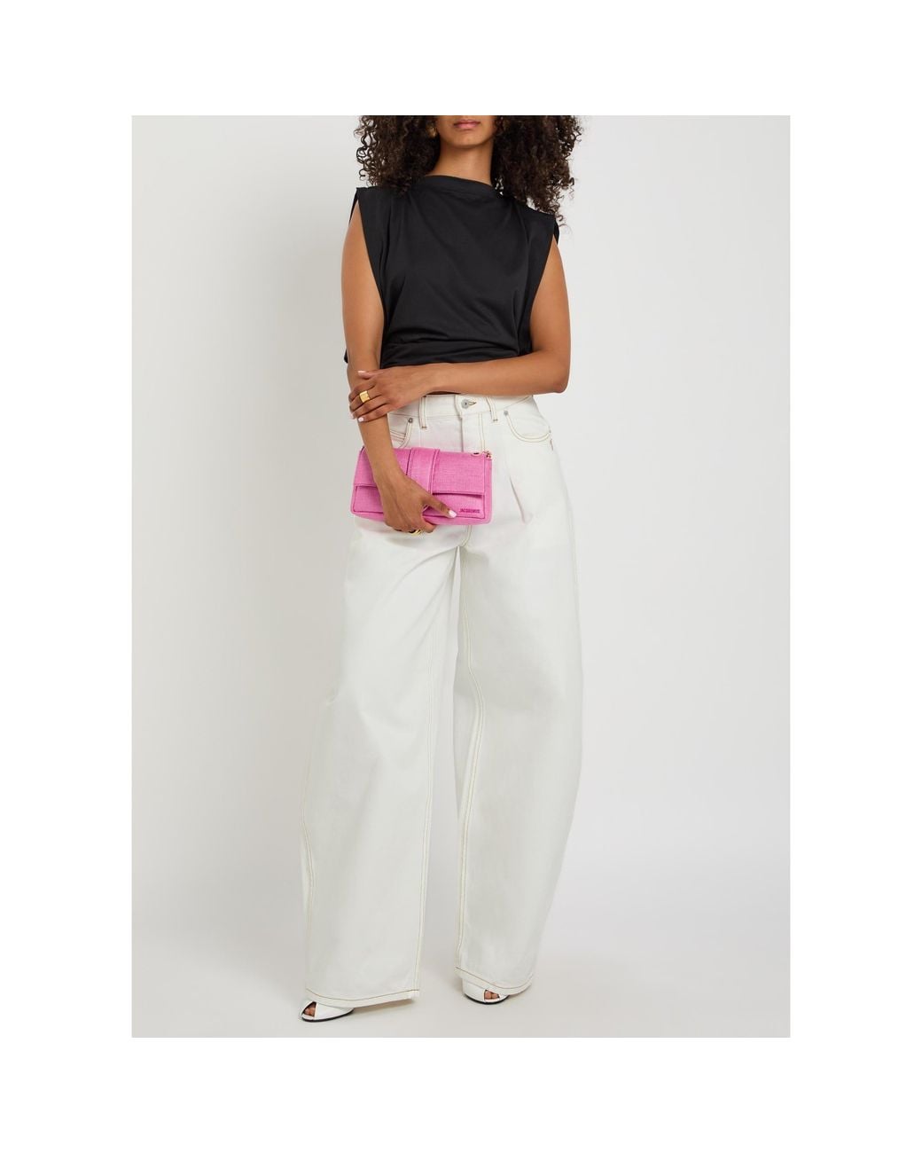 Jacquemus White Loose Jeans