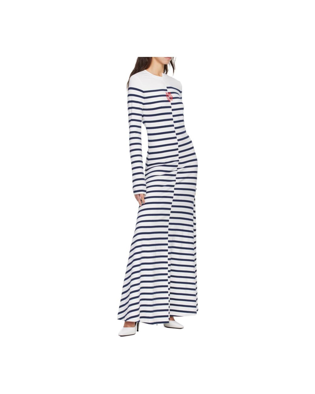 Jean Paul Gaultier White Long-Sleeved Dress