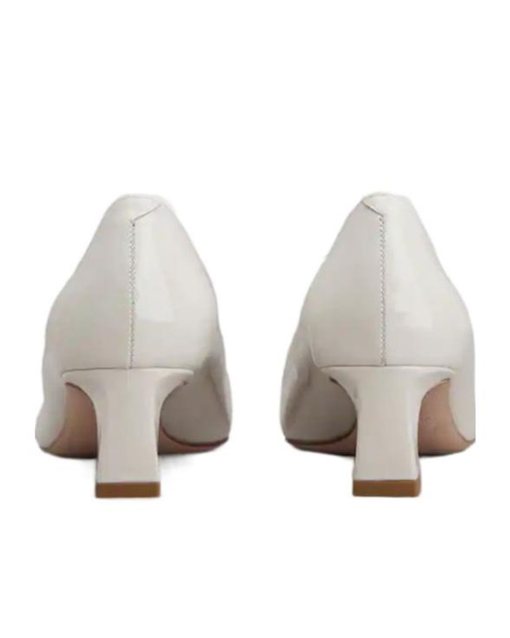 Roger Vivier White Square Toe Pumps