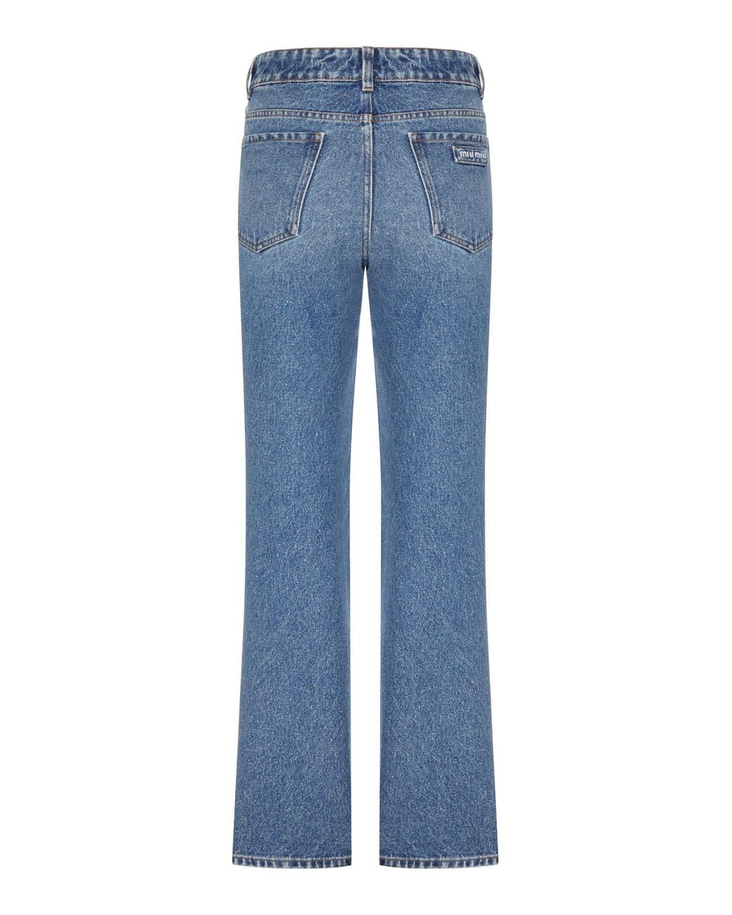 Miu Miu Blue Five-Pocket Denim Jeans